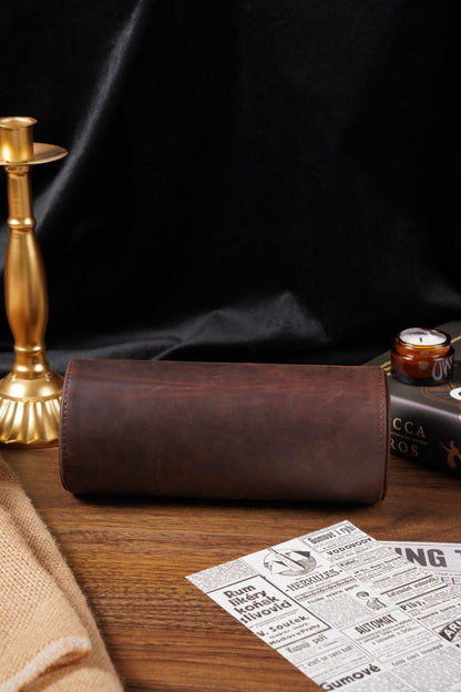 Personalized Watch Roll, Detachable Watch Case for Rings & Cufflinks, Men’s Travel Jewelry Gift