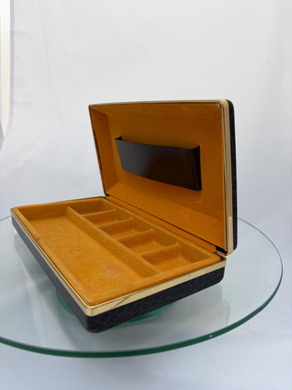 Vintage Man's MCM Jewelry Tia Clip Culfflink Watch Box .
