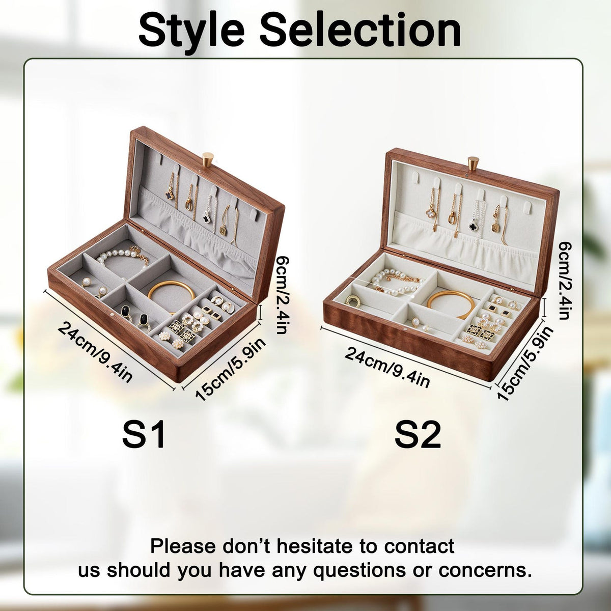 Custom Engraved Walnut Jewelry Box,Personalized Jewelry Organizer With Lock,Ring Necklace Watch Storage,Anniversary Christmas Gift For Her