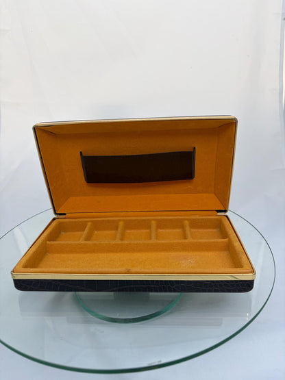 Vintage Man's MCM Jewelry Tia Clip Culfflink Watch Box .