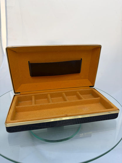 Vintage Man's MCM Jewelry Tia Clip Culfflink Watch Box .
