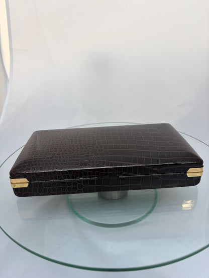 Vintage Man's MCM Jewelry Tia Clip Culfflink Watch Box .