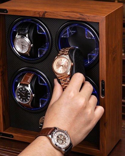 Personalized Watch Winder, Watch Box Gift for Watch Lover, Watch Holder Watch Storage Gift, Christmas Gift, Gift for Him
