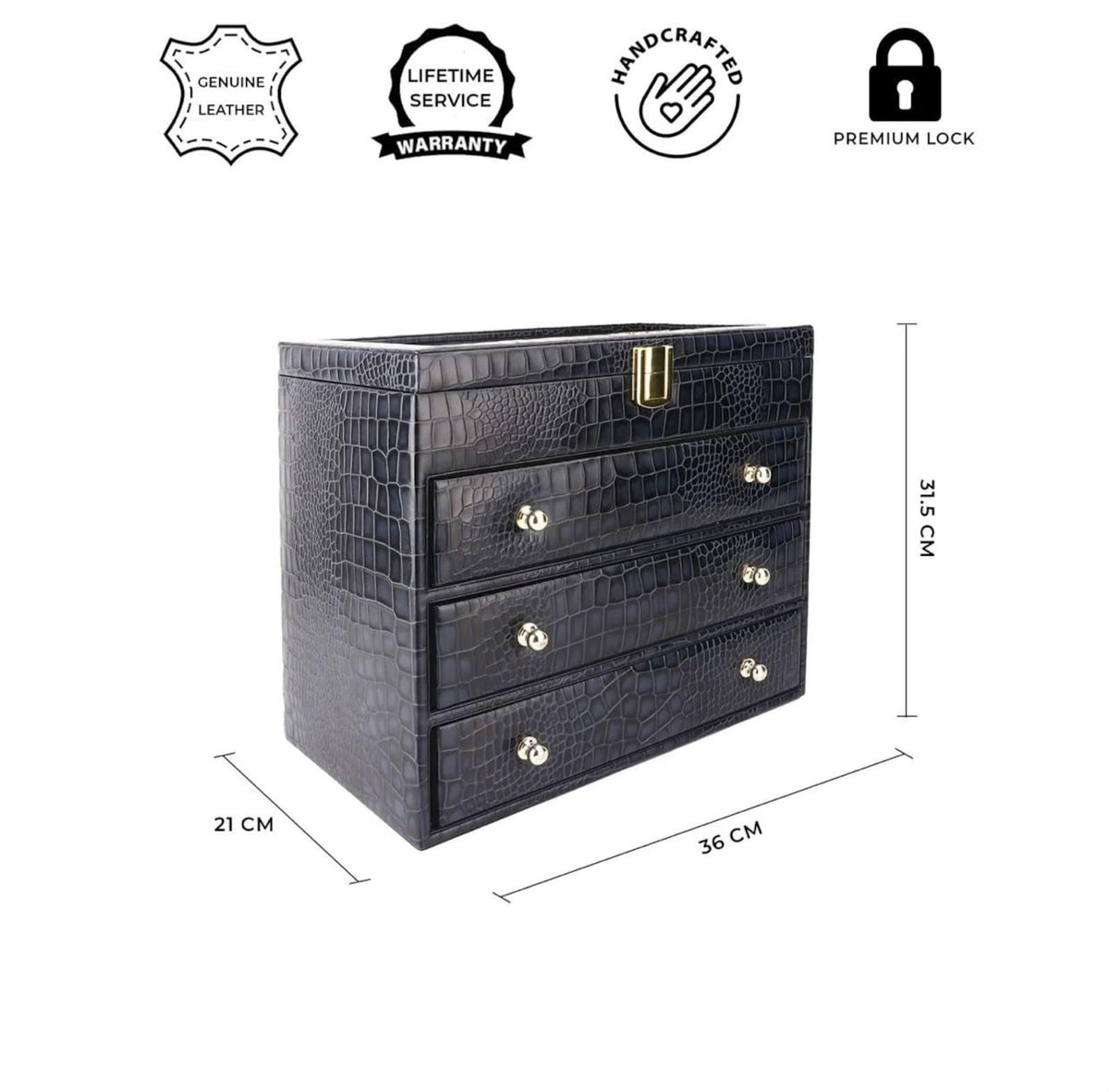 Luxury Watch Box Organizer, Sunglasses Storage Case, Men's Watch Display Chest