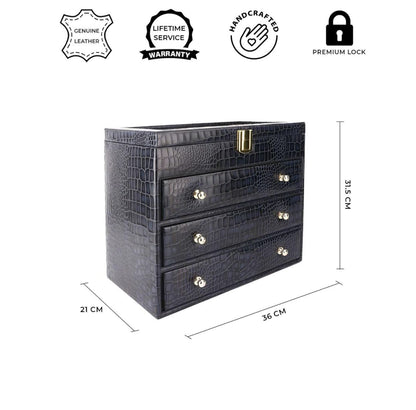 Luxury Watch Box Organizer, Sunglasses Storage Case, Men's Watch Display Chest