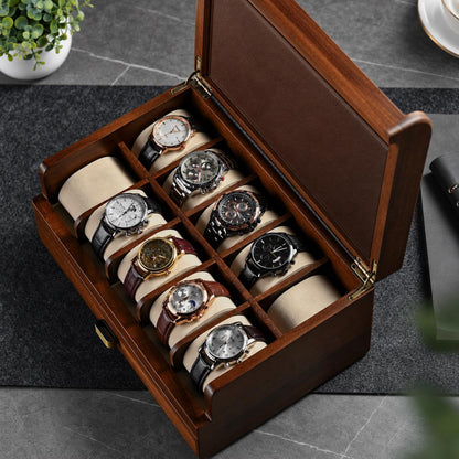 Engraved Collector’s Watch Display Case Attorney Gift Office Desk Watch Organizer for Workspace Modern Gift for Husband who Has Everything