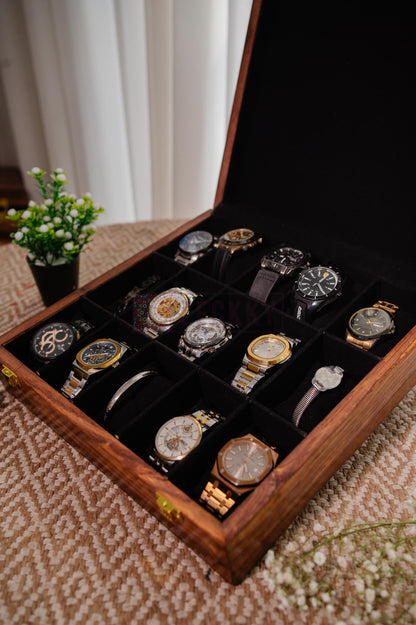 Customized Luxury Watch Storage Case Husband Birthday Gift Wooden Organizer Display Box Personalized Christmas Graduation Present For Him