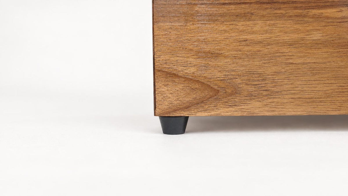 Walnut Watch Box: Luxury Wooden Watch Organizer, 3-Slot Display Case
