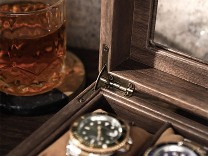 Custom Multiple Slots Watch Box, Personalized Watches Collection Organizer, Watch Storage Box Gift For Him, Husband, Dad, Birthday Gift
