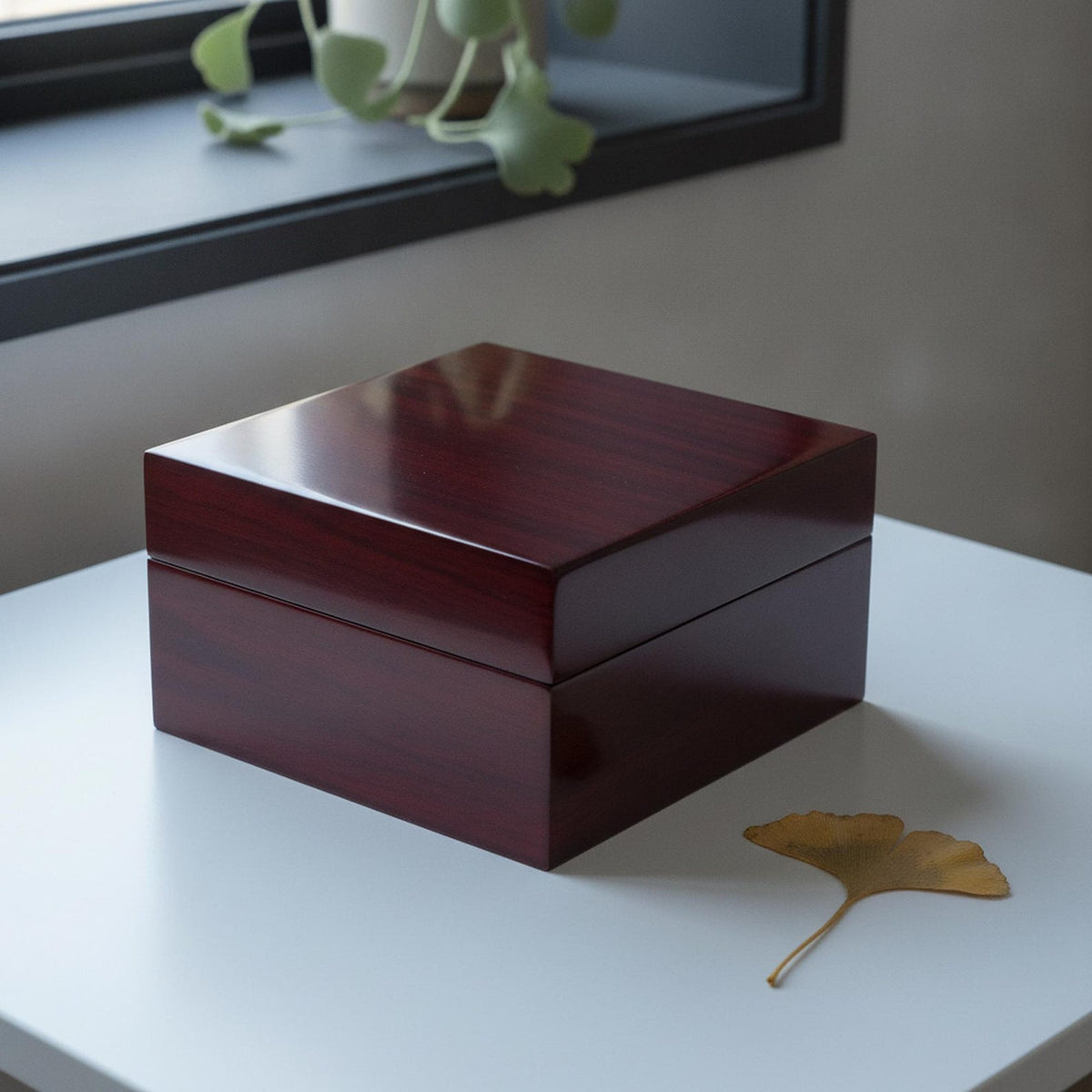 Wooden Watch Box with White Cushion for Display