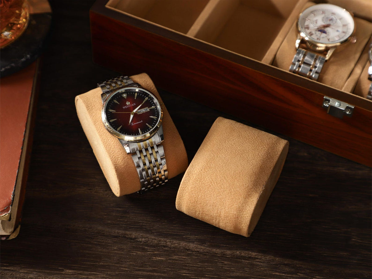 Personalized Watch Box for Men, Custom Wooden Watch Case For 3 6 10 Watches, Bespoke Watch Storage Box, Gift for Husband Dad Groomsmen