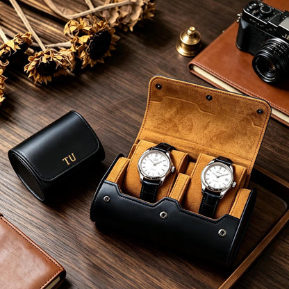Personalized Leather Watch Box, Custom Leather Watch Case, Wedding groomsmen gifts, Custom watch storage, Gift for Men, Christmas Gifts
