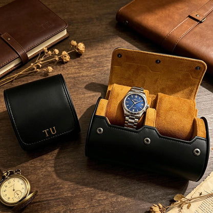 Personalized Leather Watch Box, Custom Leather Watch Case, Wedding groomsmen gifts, Custom watch storage, Gift for Men, Christmas Gifts