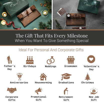 Wooden desk tray for glasses and watches organizer engraved Christmas gift for husband 6th anniversary gift for men watch jewelry organizer