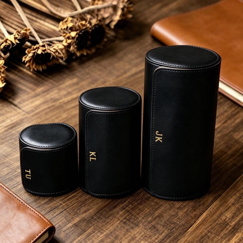 Personalized Leather Watch Box, Custom Leather Watch Case, Wedding groomsmen gifts, Custom watch storage, Gift for Men, Christmas Gifts