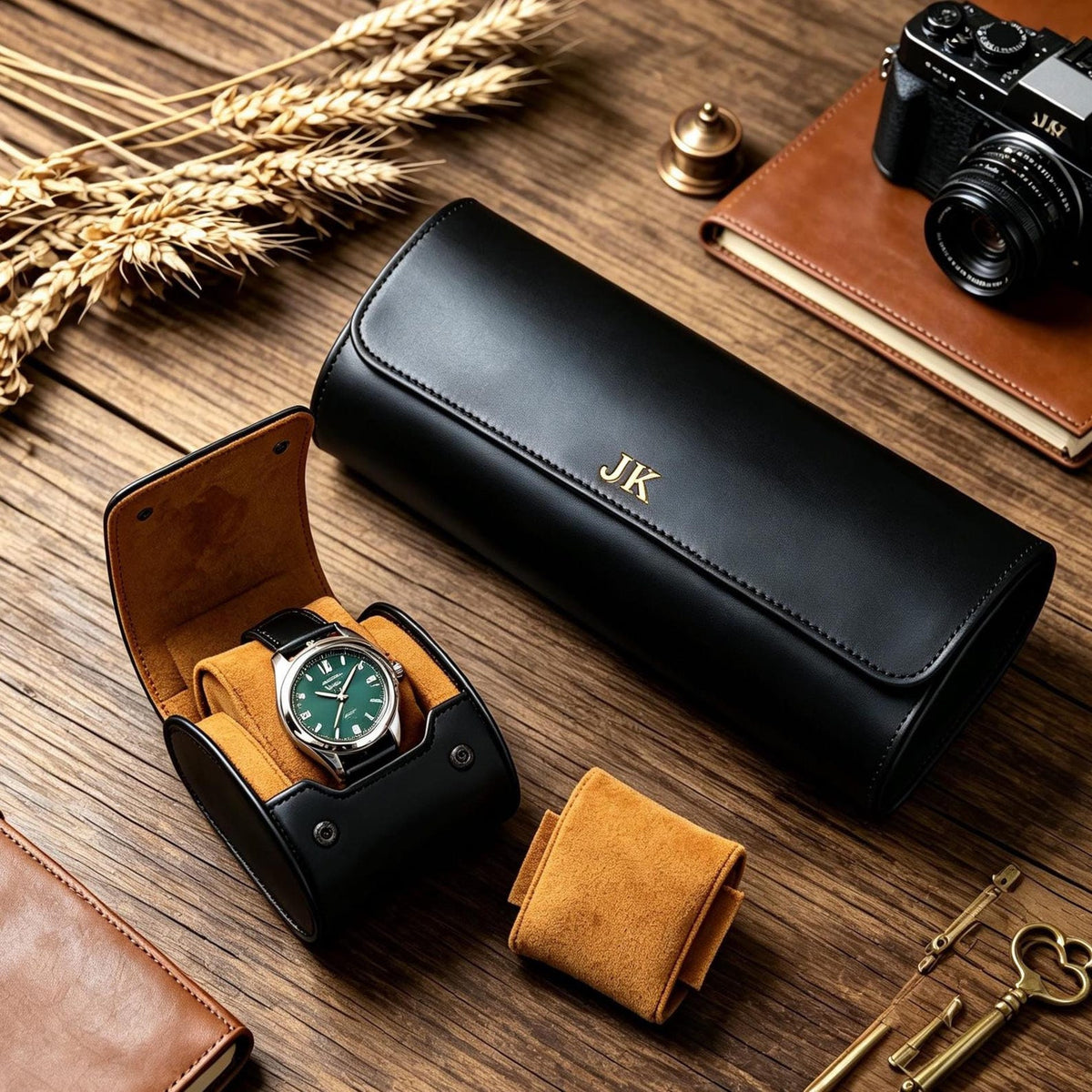 Personalized Leather Watch Box, Custom Leather Watch Case, Wedding groomsmen gifts, Custom watch storage, Gift for Men, Christmas Gifts